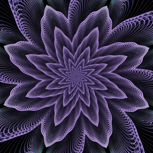 Mandala fractal abstracto . —  Fotos de Stock