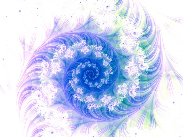 Fundo Espiral Fractal Abstrato Ilustração Gerada Por Computador — Fotografia de Stock