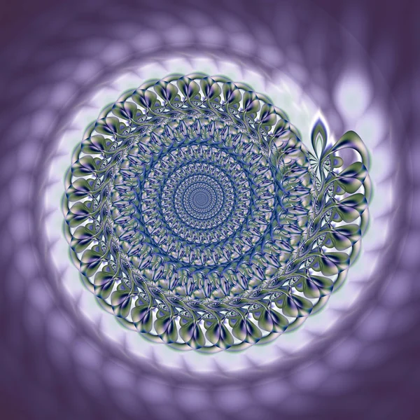 Fundo Espiral Fractal Abstrato Ilustração Gerada Por Computador — Fotografia de Stock