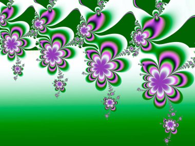 Soyut fraktal arkaplan, bilgisayar tarafından oluşturulan illüstrasyon.