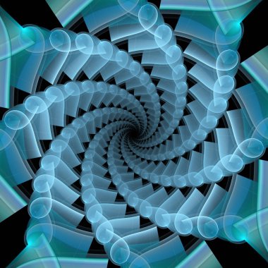 soyut fraktal sarmal arka plan.