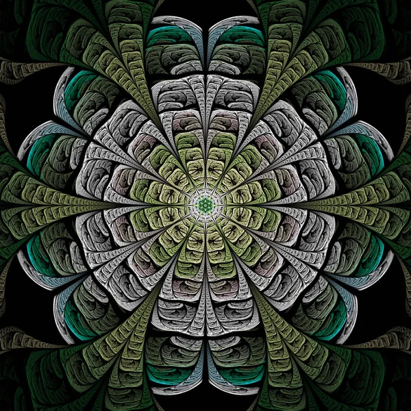 Mandala fractal abstrait . — Photo