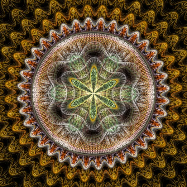 Mandala frattale astratto . — Foto Stock