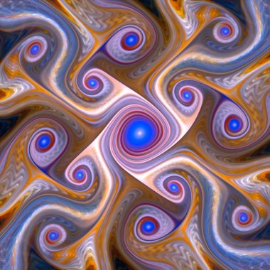 Soyut fraktal arkaplan, bilgisayar tarafından oluşturulan illüstrasyon.