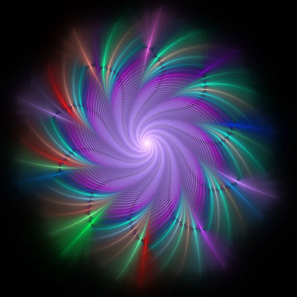 Fundo Espiral Fractal Abstrato Ilustração Gerada Por Computador — Fotografia de Stock