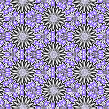 Soyut fraktal desen, bilgisayar tarafından oluşturulan illüstrasyon.