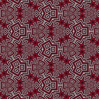 Soyut fraktal geometrik desen, bilgisayar tarafından oluşturulan illüstrasyon.