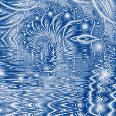 Soyut fraktal arkaplan, bilgisayar tarafından oluşturulan illüstrasyon.