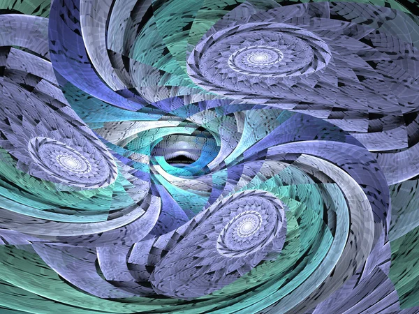 Fundo Espiral Fractal Abstrato Ilustração Gerada Por Computador — Fotografia de Stock