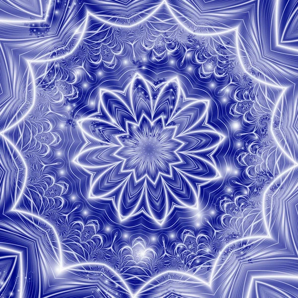 Mandala Fractal Abstrata Ilustração Gerada Por Computador — Fotografia de Stock