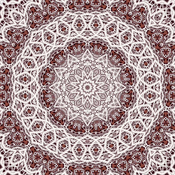 Mandala Fractal Abstrait Illustration Générée Par Ordinateur — Photo