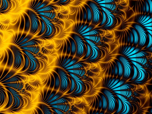 Abstract Fractal Background Computer Generated Illustration — Stock Photo, Image
