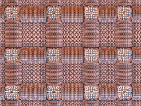 Padrão Geométrico Fractal Abstrato Ilustração Gerada Por Computador — Fotografia de Stock
