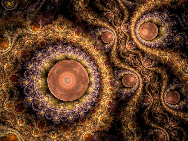 Fundo Fractal Abstrato Ilustração Gerada Por Computador — Fotografia de Stock