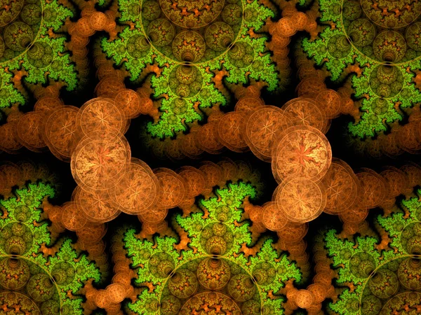 Abstract Fractal Background Computer Generated Illustration — Stock Photo, Image