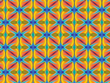 Soyut fraktal geometrik desen, bilgisayar tarafından oluşturulan illüstrasyon.