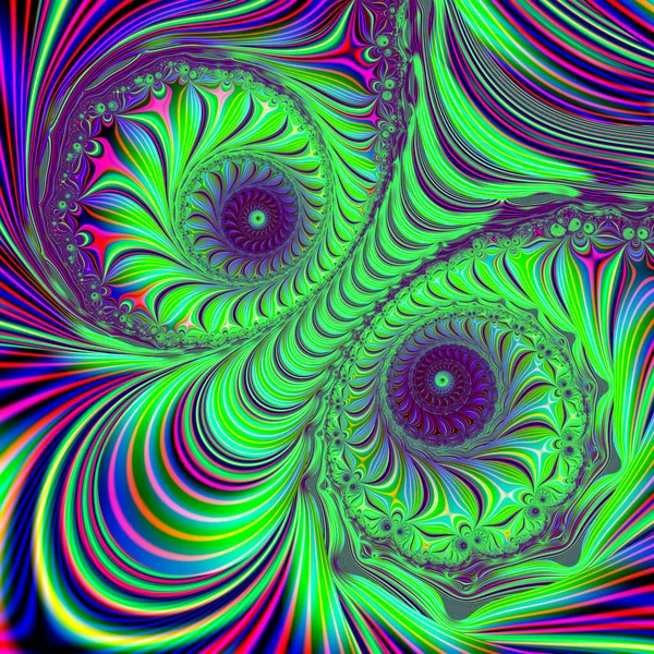 Streszczenie Fraktalnego Tła Spiralnego Ilustracja Generowana Komputerowo — Zdjęcie stockowe
