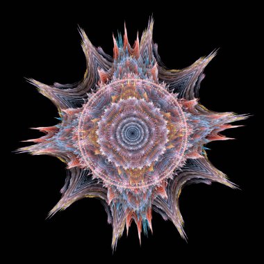 Soyut fraktal arkaplan, bilgisayar tarafından oluşturulan illüstrasyon.