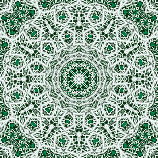 Mandala Frattale Astratto Illustrazione Generata Computer — Foto Stock