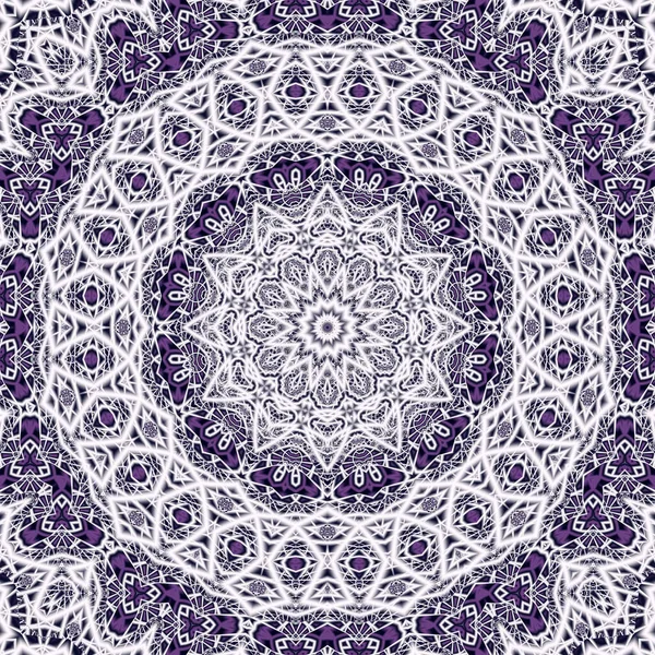 Mandala Frattale Astratto Illustrazione Generata Computer — Foto Stock