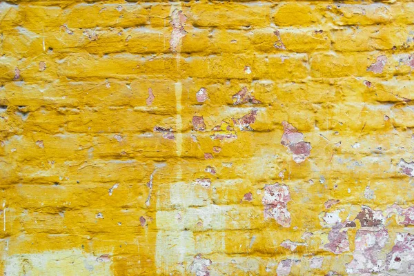 Textura de parede de tijolo velho de blocos de pedra vermelha closeup — Fotografia de Stock
