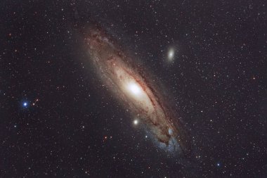 M31 Andromeda Gökadası bir teleskop ve bilimsel bir Ccd kamera görüntüsü