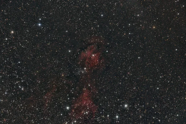 Nebulosa Lbn 701 Con Telescopio Una Cámara Ccd Científica —  Fotos de Stock