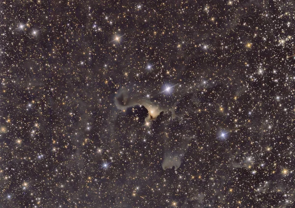 Vdb 141 Nebulosa Fantasma Fotografada Com Telescópio Uma Câmera Ccd — Fotografia de Stock