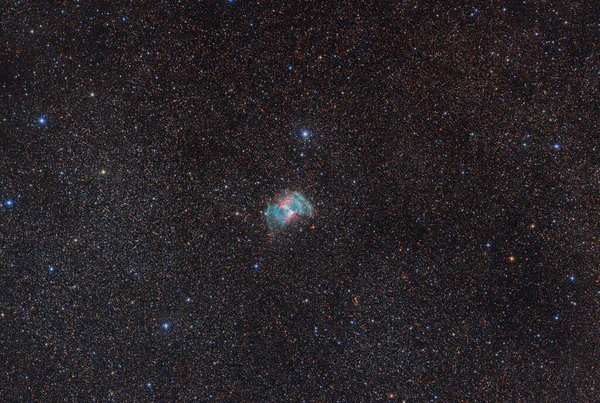 Nebulosa Dumbbell M27 Con Telescopio Cámara Científica —  Fotos de Stock