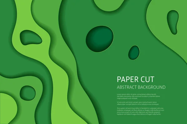 Papier knippen vector abstracte achtergrond — Stockvector