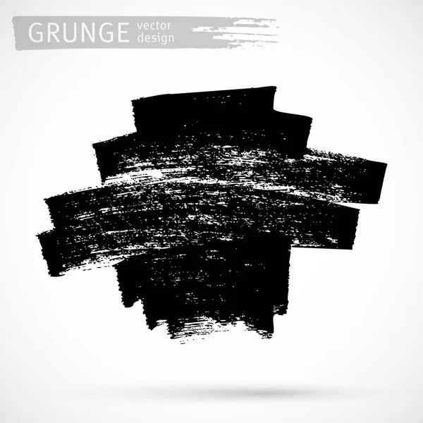 Grunge schwarzer Farbvektor Designelement — Stockvektor