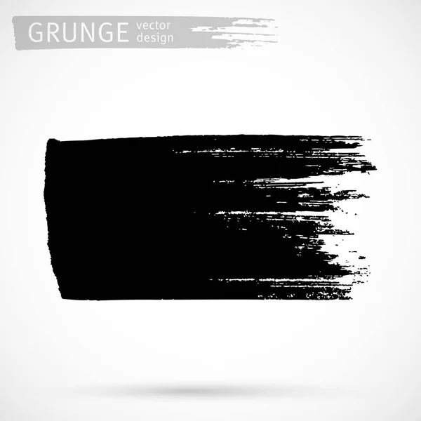 Grunge tinta preta elemento de design vetorial — Vetor de Stock