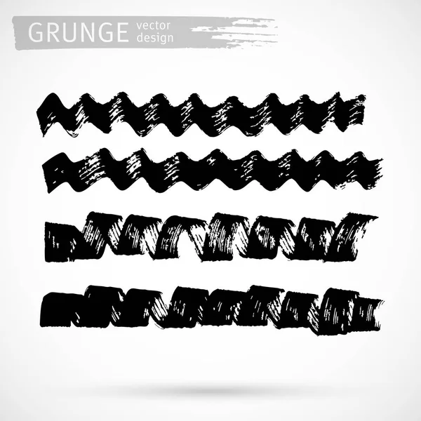 Grunge schwarzer Farbvektor Designelement — Stockvektor