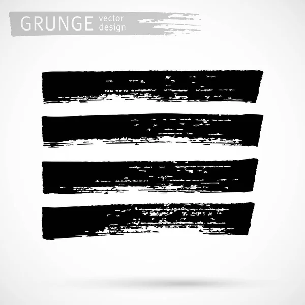 Grunge tinta preta elemento de design vetorial — Vetor de Stock