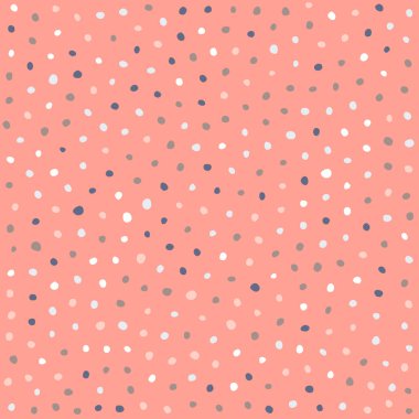 Elle çizilmiş Polka Noktalı desene