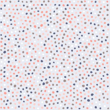 Elle çizilmiş Polka Noktalı desene