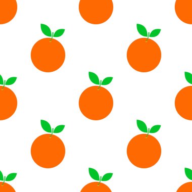 Turuncu meyve vektör seamless modeli