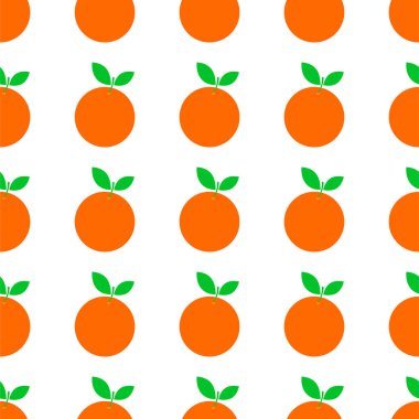 Turuncu meyve vektör seamless modeli