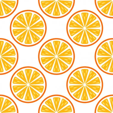 Turuncu meyve vektör seamless modeli