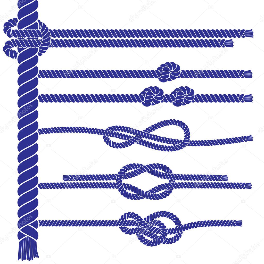 Marine style rope element set