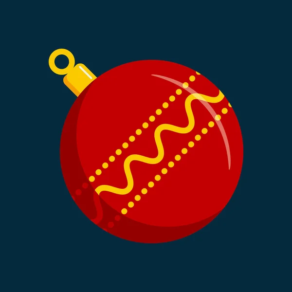 Ikona vánoční a nový rok — Stockový vektor