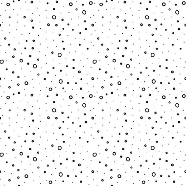 Elle çizilmiş polka dot seamless modeli