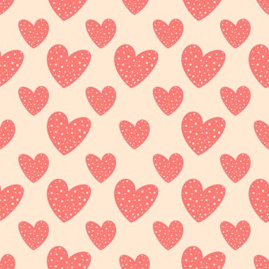 Kalpler el çizilmiş sorunsuz desen