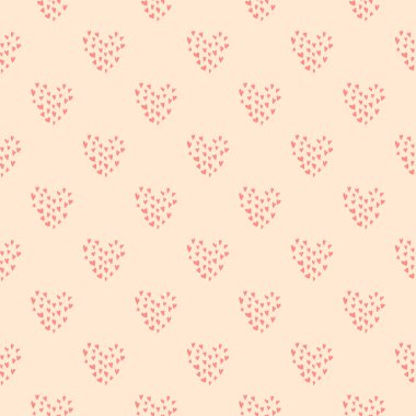 Kalpler el çizilmiş sorunsuz desen