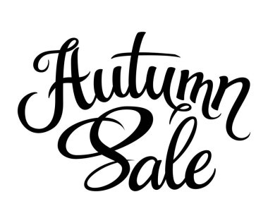 Elle çizilmiş sonbahar indirimi