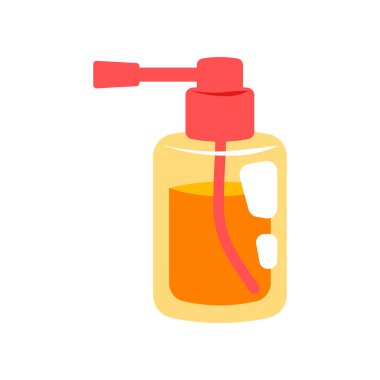 Sprey simgesi üzerinde beyaz izole. Vektör çizim.