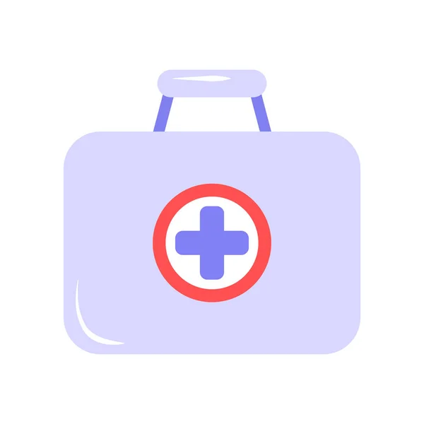 Pharmacy Case Icon Isolated White Vector Illustration — Stock Vector