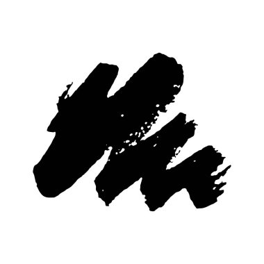 El fırça dokusu boğulmak. Boya leke vektör çizim