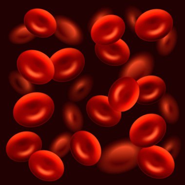 Gerçekçi kan hücrelerinin arka plan. Vektör çizim