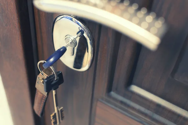 Key Door Lock — Stock Photo, Image